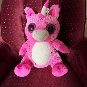 Peek-A-Boo Pink Unicorn 15"